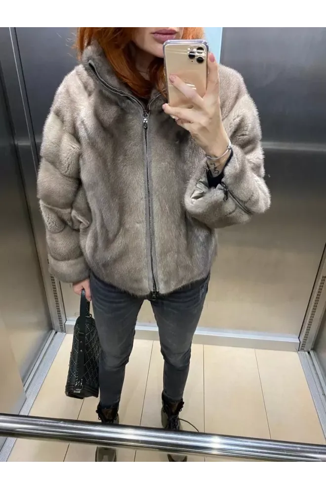 Norková fashion bunda se zipem